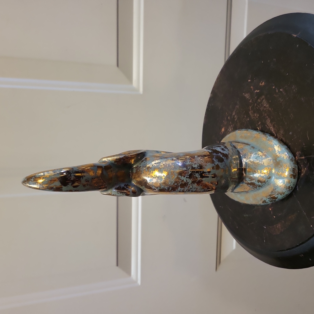 Mid-Century Modern Ceramic Impala/ Deer 11" - Picture 4 of 10